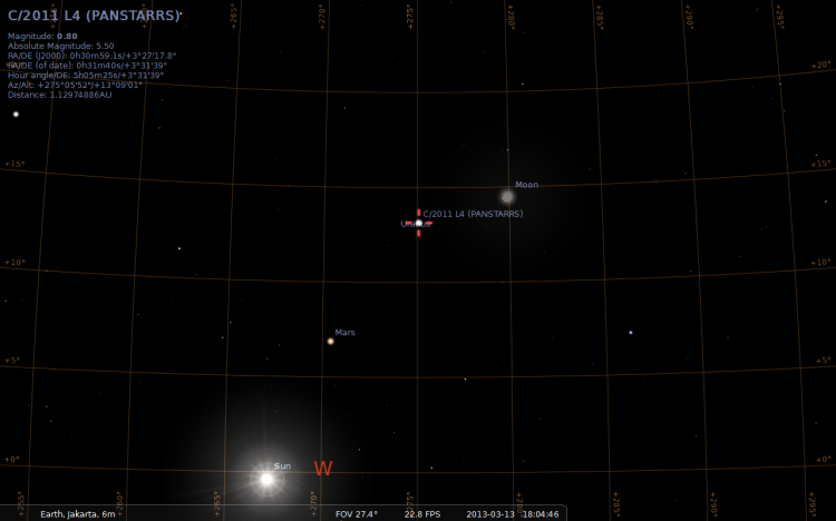 Pan-STARRS 13 Maret 2013